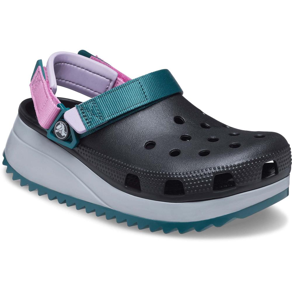 Black / Multi Men's Crocs Classic Hiker Clogs | NZ 0766SGLO